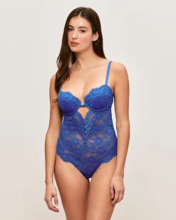 Body push up en dentelle florale