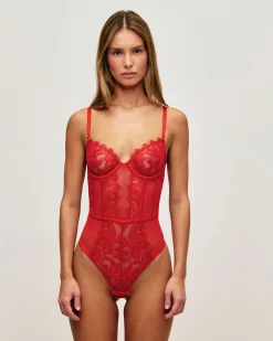 Body string en dentelle