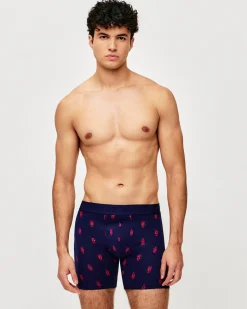 Boxer coton motifs homard