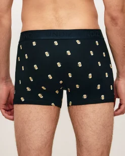 Boxer en coton avec imprimé bière