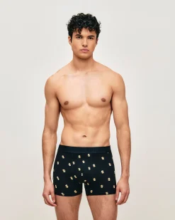 Boxer en coton avec imprimé bière