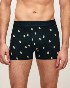 Boxer en coton avec imprimé bière