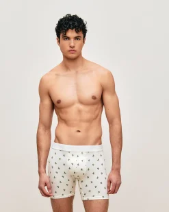 Boxer en coton avec imprimé cactus