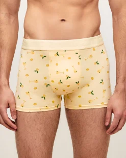 Boxer en coton imprimé cocktails et citrons
