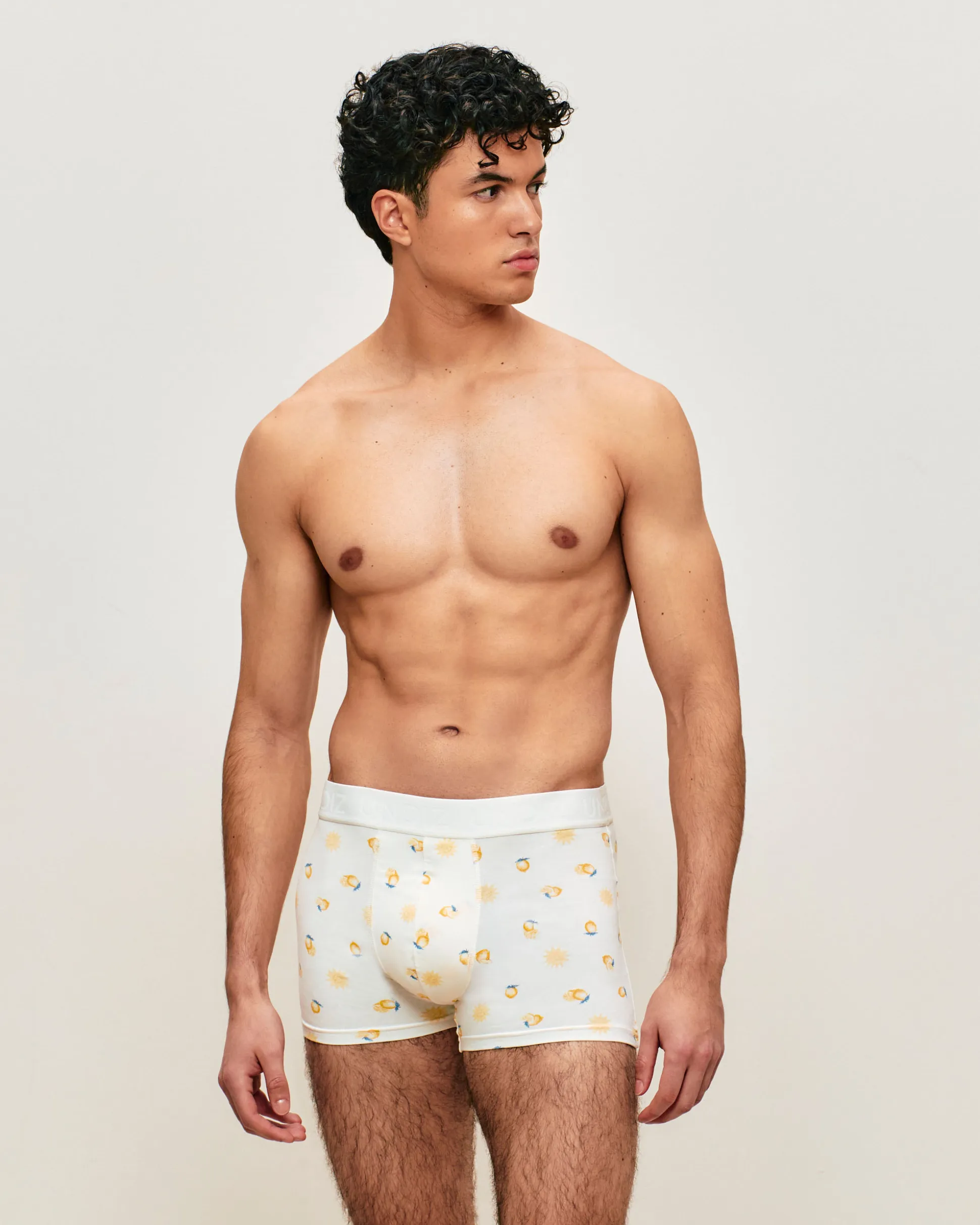 Boxer en coton motifs citrons