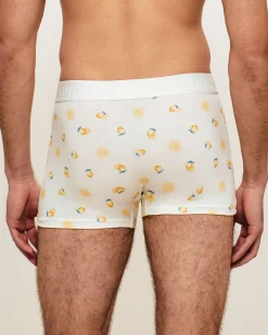 Boxer en coton motifs citrons