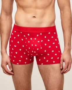 Boxer en coton motifs coeurs
