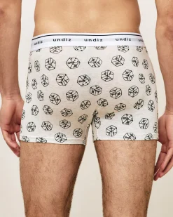 Boxer en coton à motifs dés