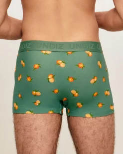 Boxer en coton motifs oranges