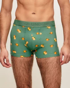 Boxer en coton motifs oranges