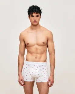 Boxer en coton motifs piments