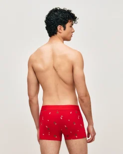 Boxer en coton motifs plage