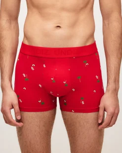 Boxer en coton motifs plage