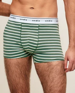 Boxer en coton à rayures