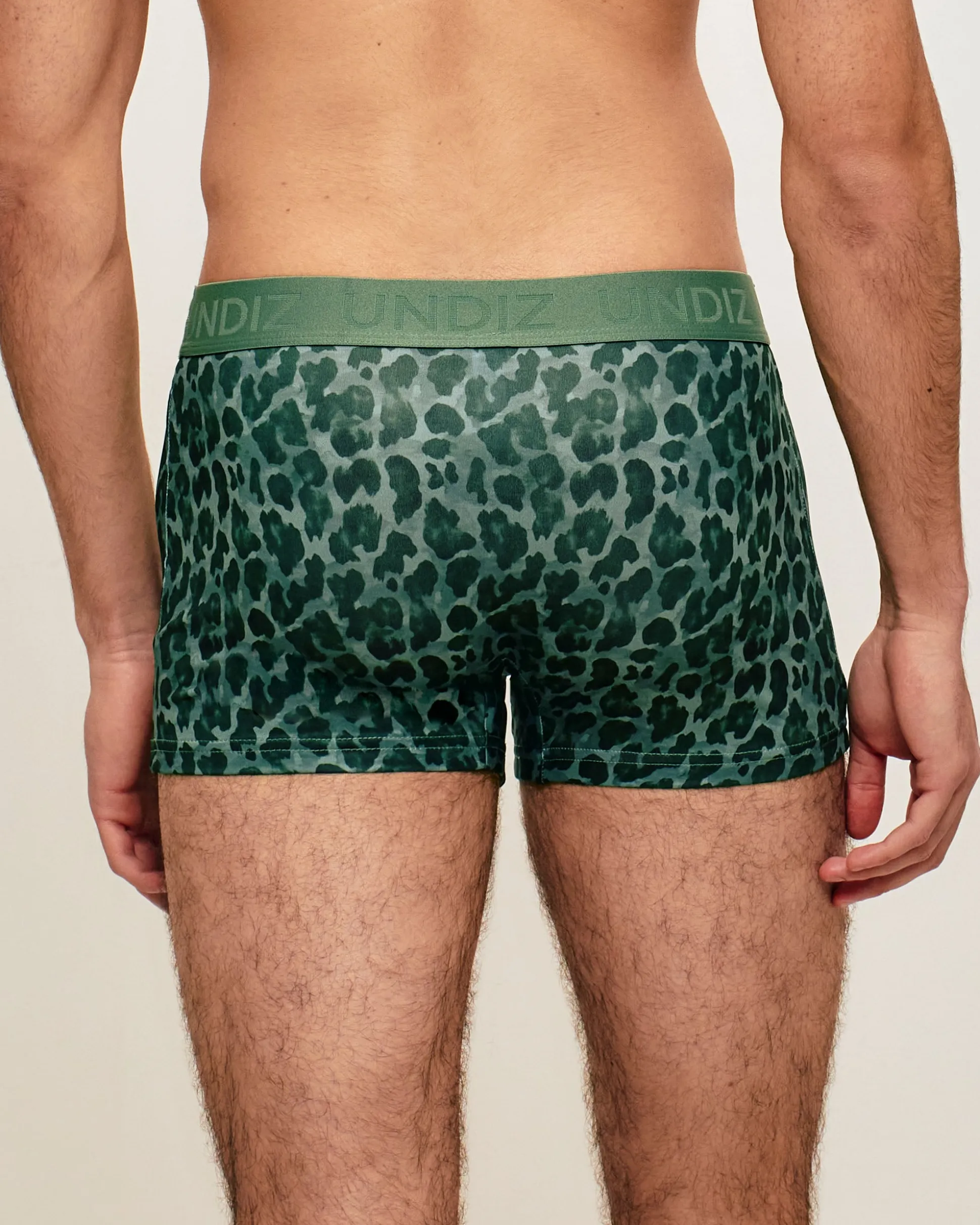 Boxer en microfibre léopard