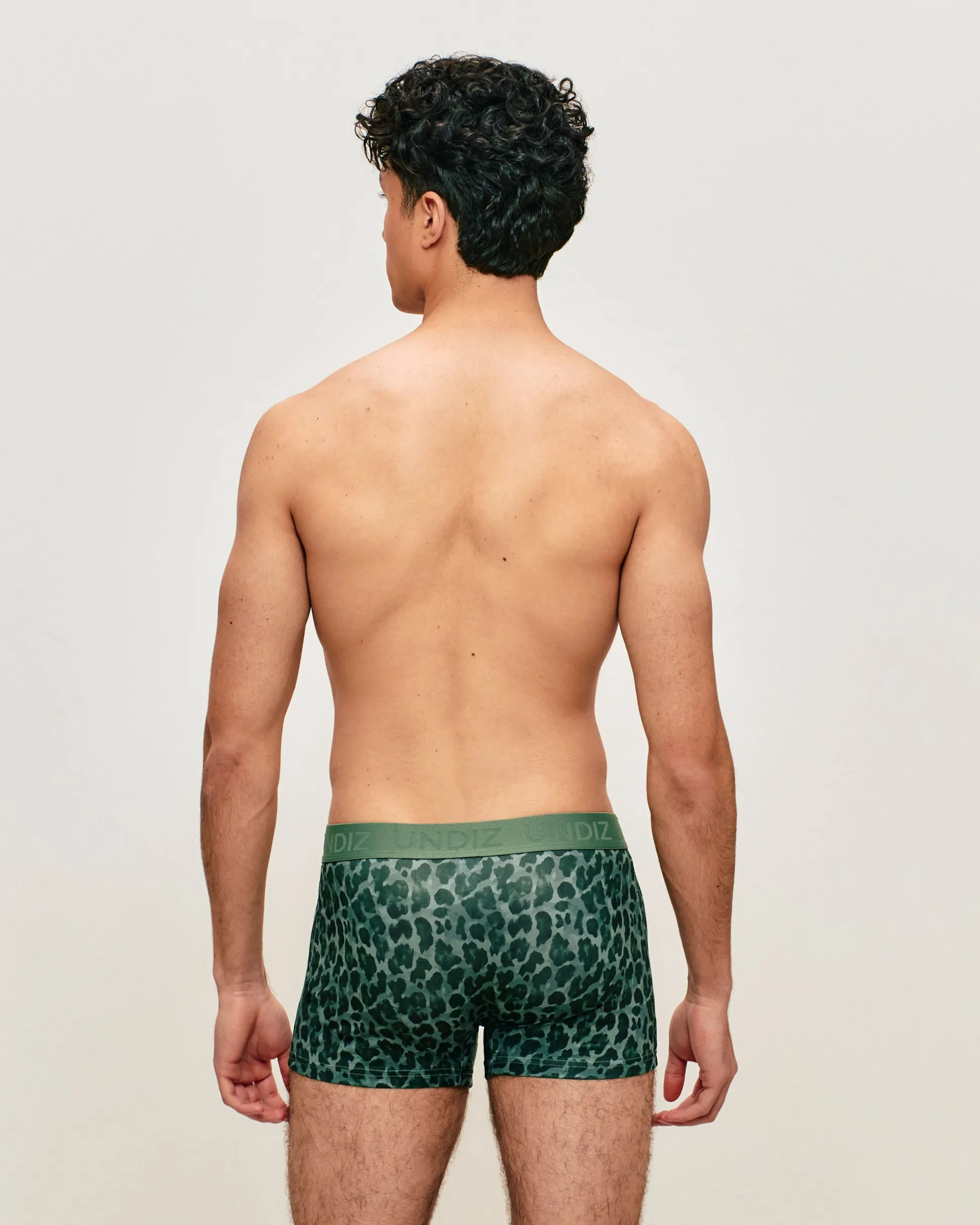 Boxer en microfibre léopard