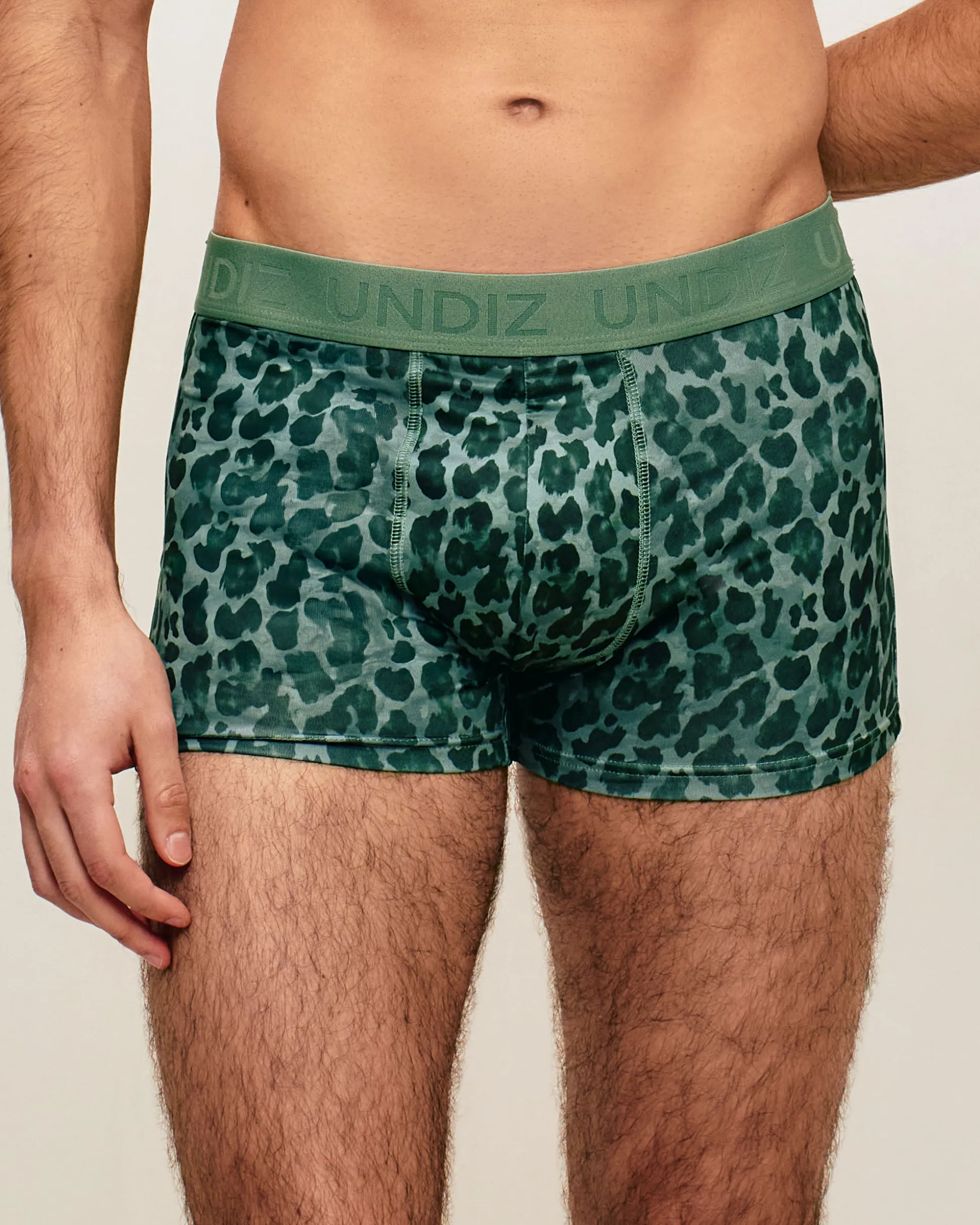 Boxer en microfibre léopard