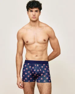 Boxer en microfibre à motifs fantaisie