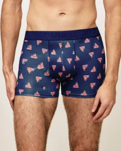 Boxer en microfibre à motifs fantaisie