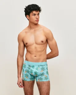 Boxer en microfibre motifs palmiers et bananes