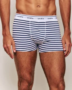 Boxer à rayures en coton