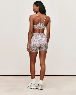 Brassière de sport en microfibre imprimé serpent