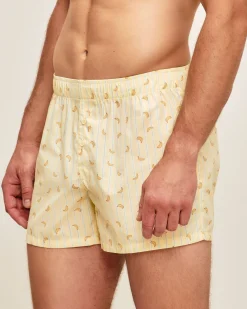 Caleçon en coton motif bananes