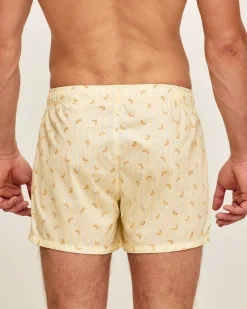 Caleçon en coton motif bananes