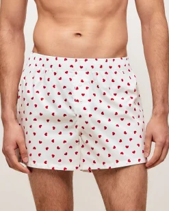 Caleçon en coton motifs coeurs
