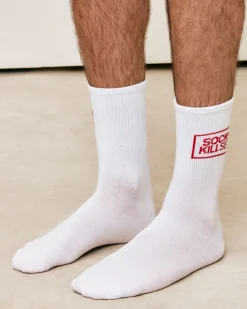 Chaussettes coton à message Socks kill sex