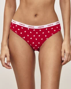 Culotte en coton à motif cœurs