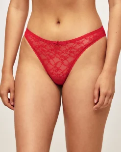 Culotte en dentelle florale avec un petit nœud