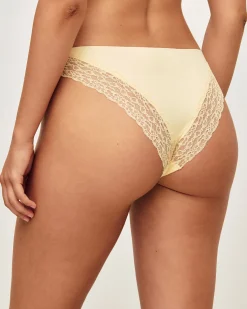 Culotte en microfibre et dentelle