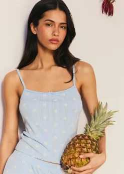 Débardeur imprimé marguerites