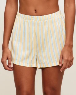 Ensemble chemise et short à rayures