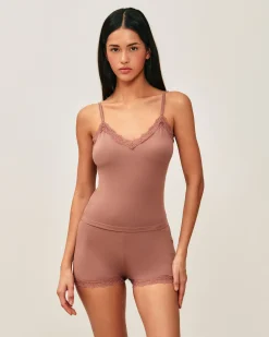 Ensemble en jersey avec dentelle