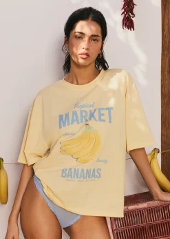 Ensemble en jersey avec motif Tropical Market