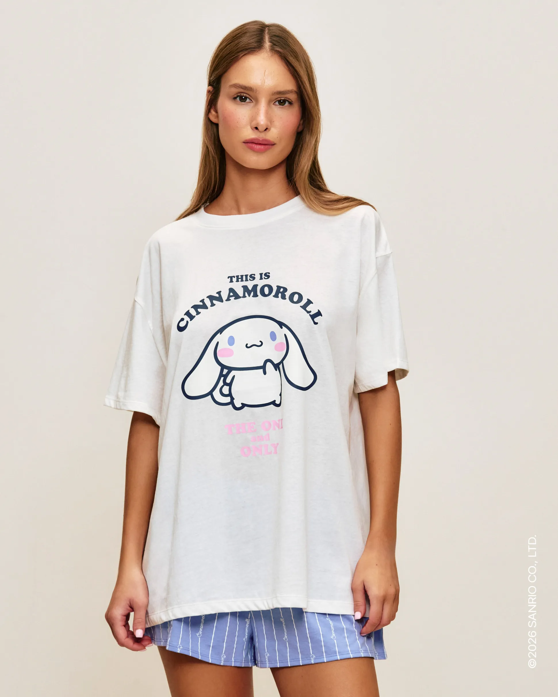 Ensemble t-shirt et short en Jersey Cinnamoroll