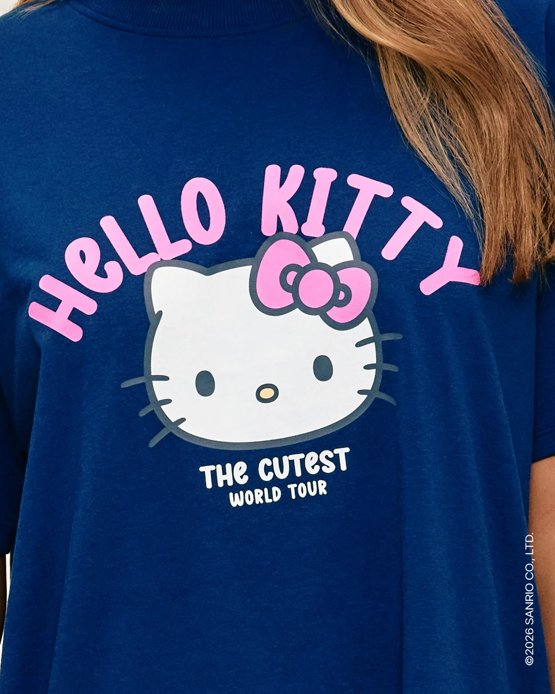 Ensemble t-shirt et short en jersey Hello kitty