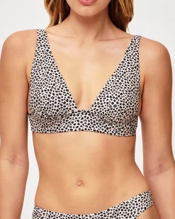Foulard - Haut de maillot de bain léopard
