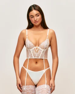 Guepière corbeille en dentelle