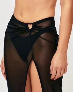Jupe en mesh bijou cœur