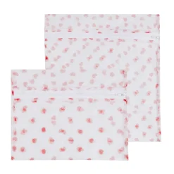 Lot de 2 sacs de lavage motifs cœurs