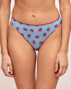 Lot de 3 strings coton à motifs