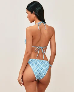 Maillot de bain triangle à carreaux