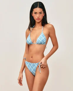 Maillot de bain triangle à carreaux
