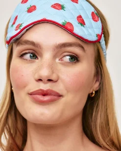 Masque motifs fraises