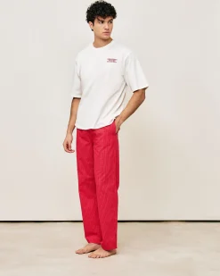 Pantalon en coton à carreaux