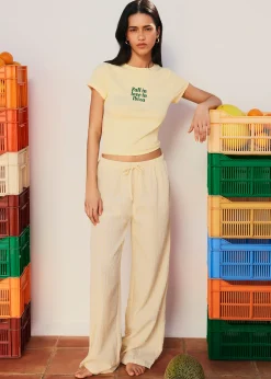 Pantalon en coton popeline