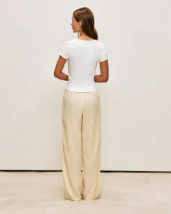 Pantalon en coton popeline